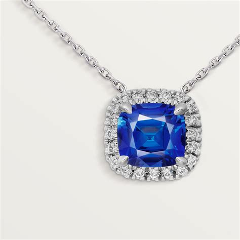 cartier neckalce - cartier sapphire and diamond necklace.